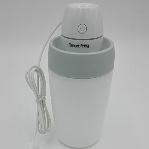 Smart Frog Portable Mini USB Car Humidifier Cool Mist Humidifier Air Purifier for Room and Car with Water Bottle (White) - B01DDIREJA